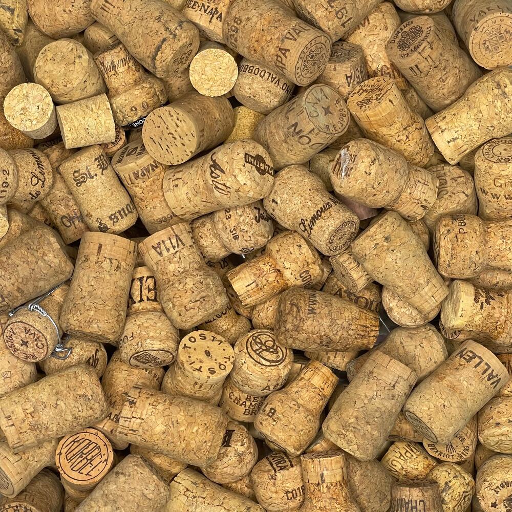 25 NATURAL CHAMPAGNE BOTTLE CORKS, Big Variety Crafting Wedding DIY Art Recycled